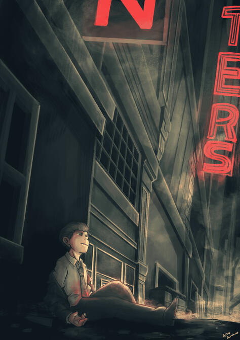 Last Breathe (collab art for FBCzine, colours slightly altered from original for showcase purpose)