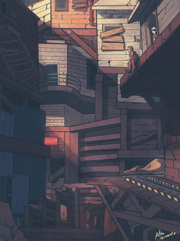 Upward